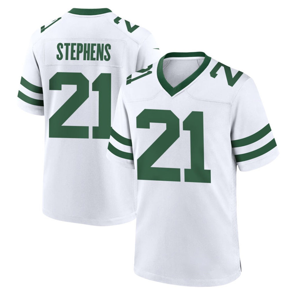 Mdoa NY.Jets #21 Brandon Stephens Player White Legacy Home Game Stitched Jerseys