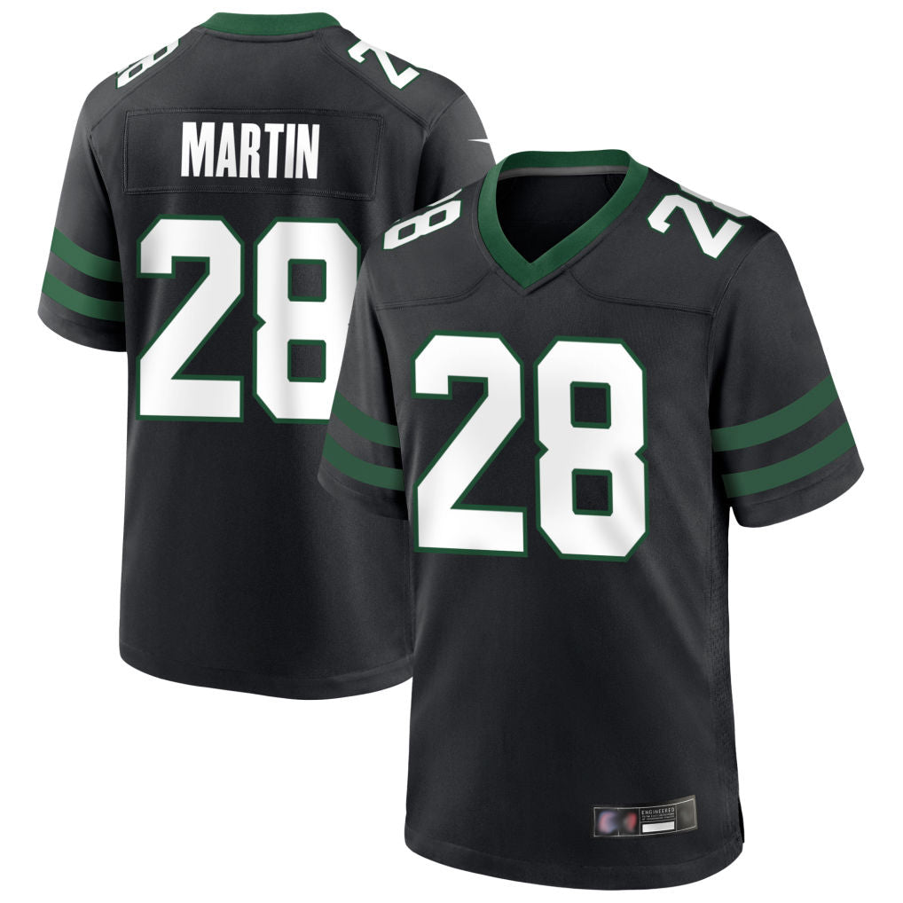 Mdoa NY.Jets #28 Curtis Martin Player Black Home Game Stitched Jerseys