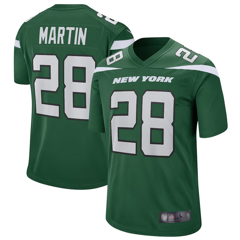 Mdoa NY.Jets #28 Curtis Martin Player Green Game Stitched Jerseys