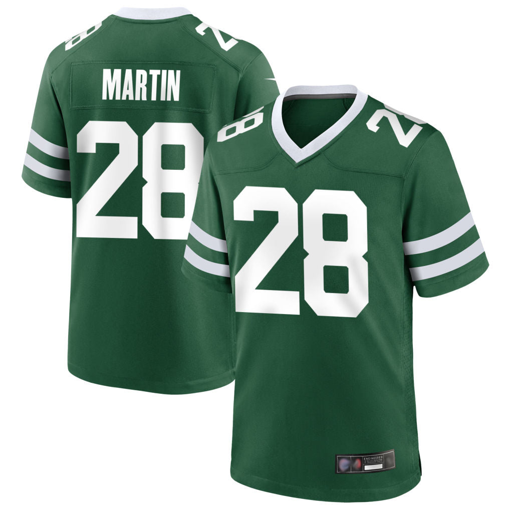 Mdoa NY.Jets #28 Curtis Martin Player Green Home Game Stitched Jerseys