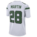 Mdoa NY.Jets #28 Curtis Martin Player White Game Stitched Jerseys