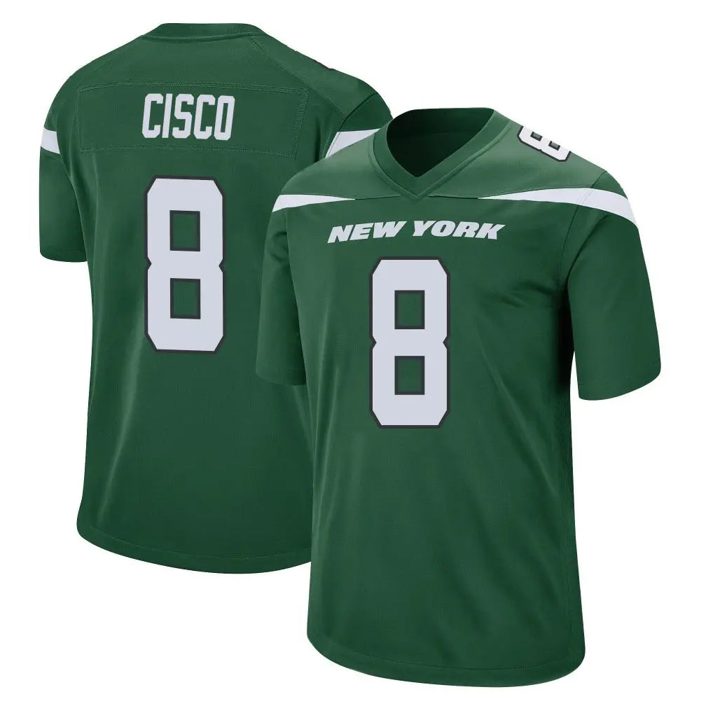 Mdoa NY.Jets #8 Andre Cisco Player Green Home Game Stitched Jerseys