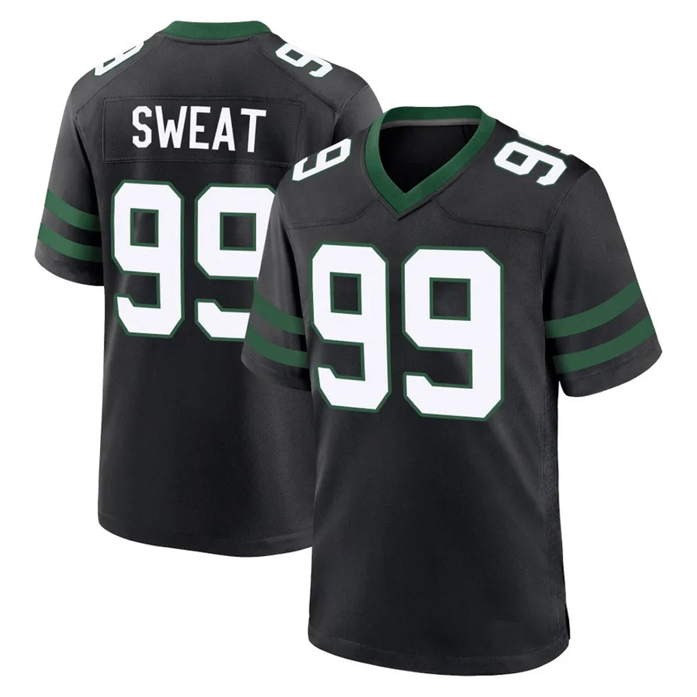 Mdoa NY.Jets #99 T'Vondre Sweat Player Black Legacy Home Game Stitched Jerseys