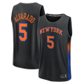 Mdoa NY.Knicks #5 Jose Alvarado  Black Fast Break Replica Jerseys - Statement Edition