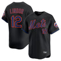 Mdoa NY.Mets #12 Francisco Lindor Player Black Alternate Home Limited Stitched Jerseys