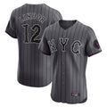 Mdoa NY.Mets #12 Francisco Lindor Player Gray City Connect Limited Elite Home Stitched Jerseys