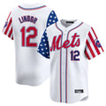 Mdoa NY.Mets #12 Francisco Lindor Player White 2025 Independence Day Vapor Premier Limited  Stitched Jerseys