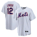 Mdoa NY.Mets #12 Francisco Lindor Player White Home Game Stitched Jerseys