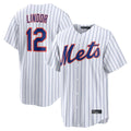 Mdoa NY.Mets #12 Francisco Lindor Player White Home Replica Stitched Jerseys