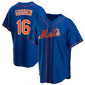 Mdoa NY.Mets #16 Dwight Gooden Player Royal Home Game Stitched Jerseys