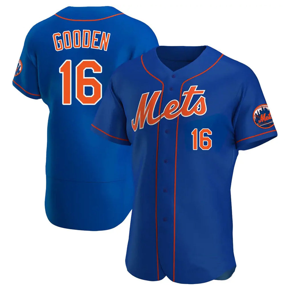 Mdoa NY.Mets #16 Dwight Gooden Player Royal Limited Elite Home Stitched Jerseys