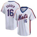 Mdoa NY.Mets #16 Dwight Gooden Player White Cooperstown Collection T-shirt Game Stitched Jerseys