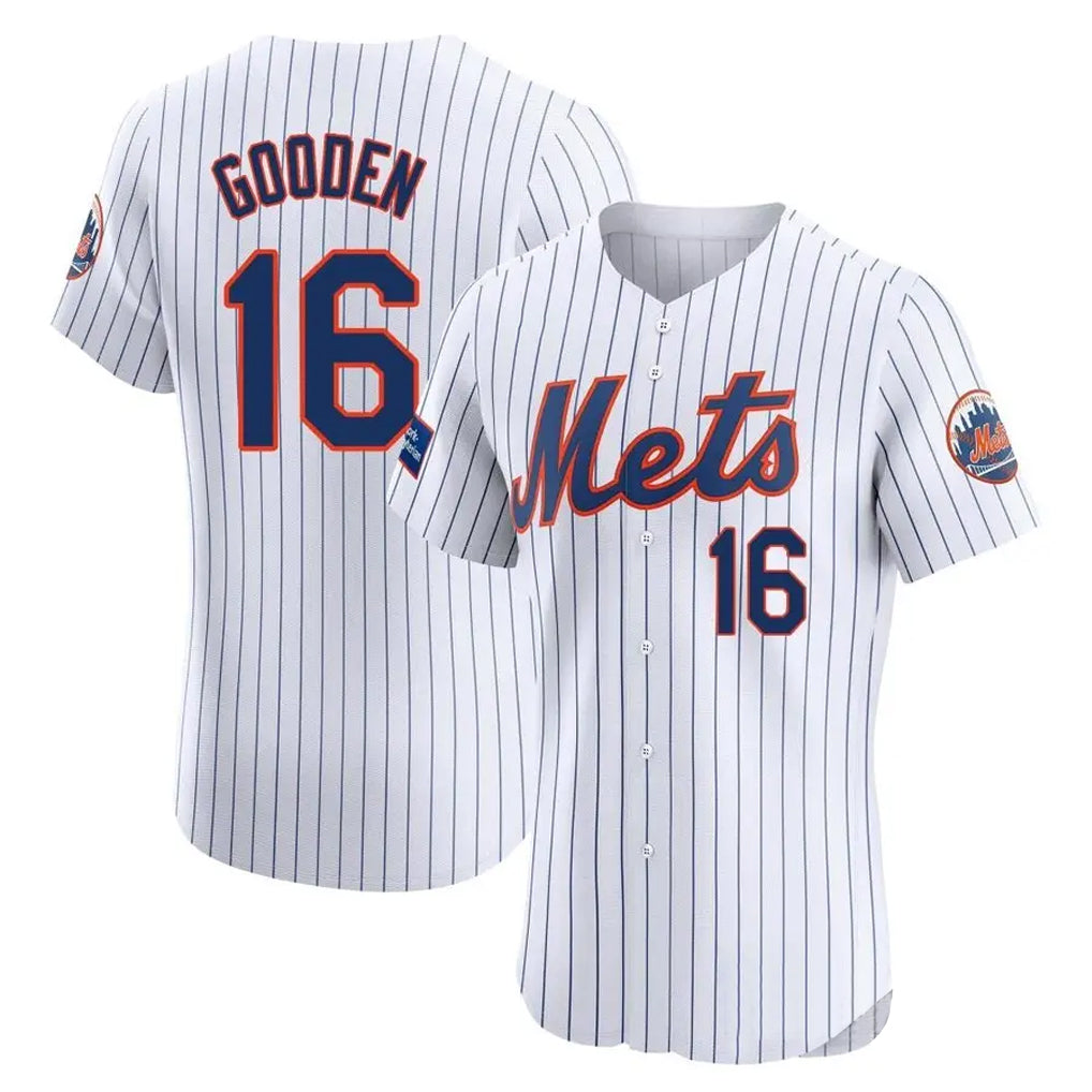 Mdoa NY.Mets #16 Dwight Gooden Player White Home Limited Elite Stitched Jerseys