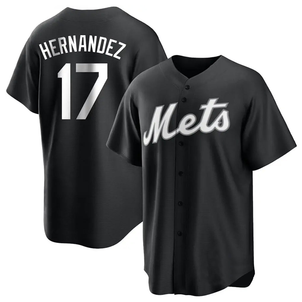 Mdoa NY.Mets #17 Keith Hernandez Player Black Home Game Stitched Jerseys