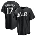Mdoa NY.Mets #17 Keith Hernandez Player Black Home Game Stitched Jerseys