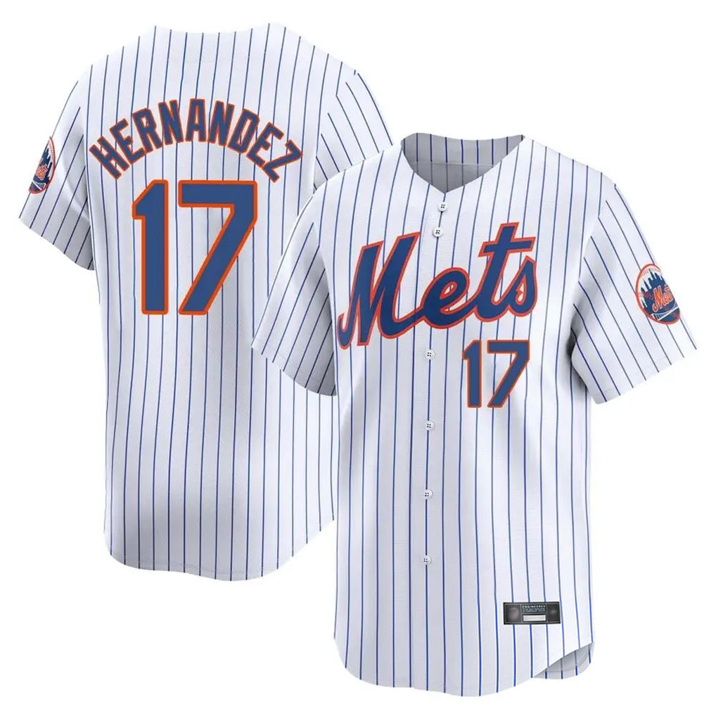 Mdoa NY.Mets #17 Keith Hernandez Player White Home Replica Stitched Jerseys