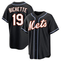 Mdoa NY.Mets #19 Bo Bichette Player Black Fashion Out Game Stitched Jerseys