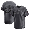 Mdoa NY.Mets #22 Juan Soto Player Gray City Connect Limited Stitched Jerseys