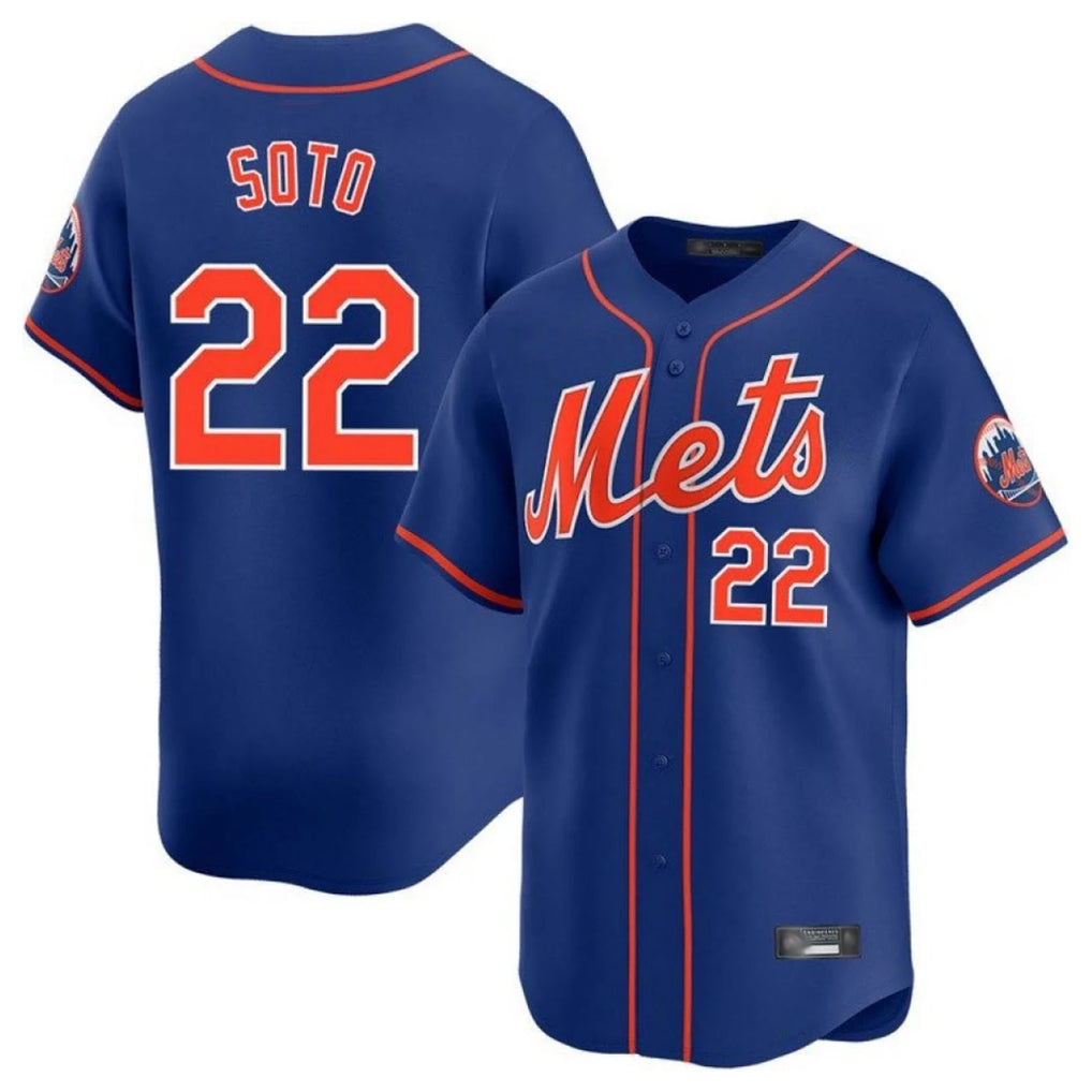 Mdoa NY.Mets #22 Juan Soto Player Royal Home Limited Stitched Jerseys