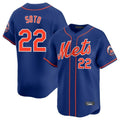 Mdoa NY.Mets #22 Juan Soto Player Royal Home Limited Stitched Jerseys