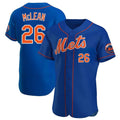 Mdoa NY.Mets #26 Nolan McLean Player Royal Limited Elite Home Stitched Jerseys