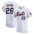 Mdoa NY.Mets #26 Nolan McLean Player White Home Limited Elite Stitched Jerseys
