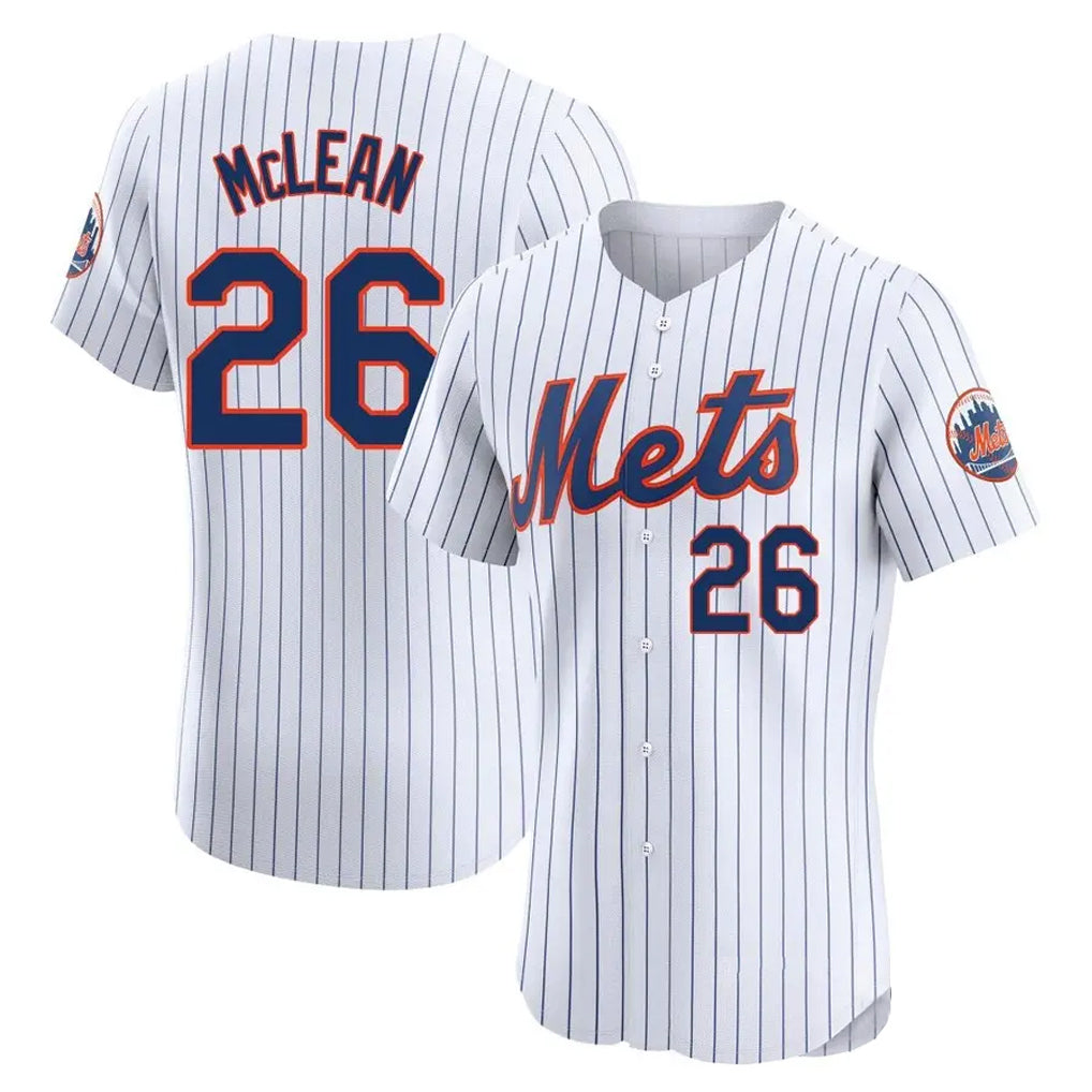 Mdoa NY.Mets #26 Nolan McLean Player White Home Limited Elite Stitched Jerseys