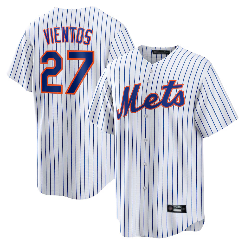 Mdoa NY.Mets #27 Mark Vientos Player White Home Game Stitched Jerseys