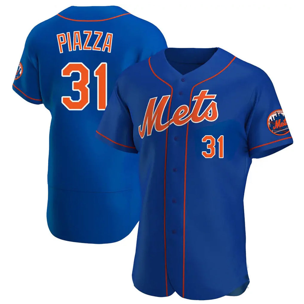 Mdoa NY.Mets #31 Mike Piazza Player Royal Limited Elite Home Stitched Jerseys