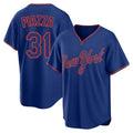 Mdoa NY.Mets #31 Mike Piazza Player Royal T-shirt Home Game Stitched Jerseys