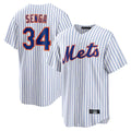 Mdoa NY.Mets #34 Kodai Senga Player White Home Replica Stitched Jerseys