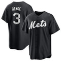 Mdoa NY.Mets #3 Carson Benge Player Black Home Game Stitched Jerseys