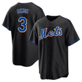 Mdoa NY.Mets #3 Carson Benge Player Black Replica Home Game Stitched Jerseys