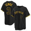 Mdoa NY.Mets #3 Carson Benge Player Black Snake Skin City Home Game Stitched Jerseys
