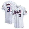 Mdoa NY.Mets #3 Carson Benge Player White Home Limited Elite Stitched Jerseys