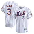 Mdoa NY.Mets #3 Carson Benge Player White Home Replica Stitched Jerseys