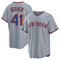 Mdoa NY.Mets #41 Tom Seaver Player Gray Road Home Game Stitched Jerseys