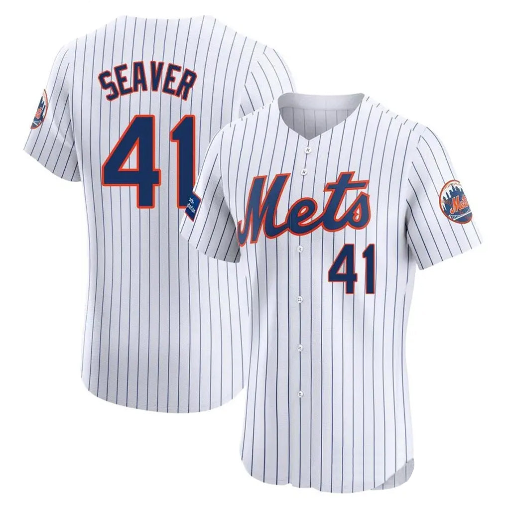 Mdoa NY.Mets #41 Tom Seaver Player White Home Limited Elite Stitched Jerseys