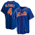 Mdoa NY.Mets #4 Francisco Alvarez Player Royal Home Game Stitched Jerseys