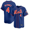 Mdoa NY.Mets #4 Francisco Alvarez Player Royal Home Limited Stitched Jerseys