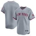 Mdoa NY.Mets Blank Player Gray Road Limited Home Stitched Jerseys