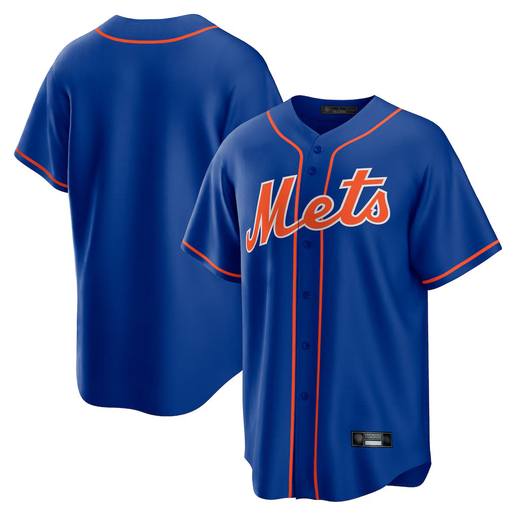 Mdoa NY.Mets Blank Player Royal Home Game Stitched Jerseys