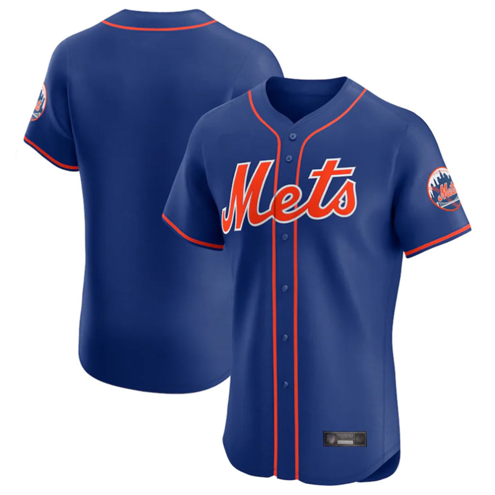 Mdoa NY.Mets Blank Player Royal Limited Elite Home Stitched Jerseys