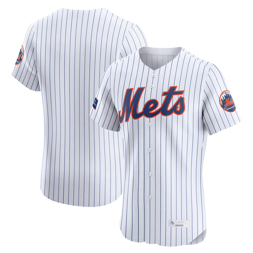 Mdoa NY.Mets Blank Player White Home Limited Elite Stitched Jerseys