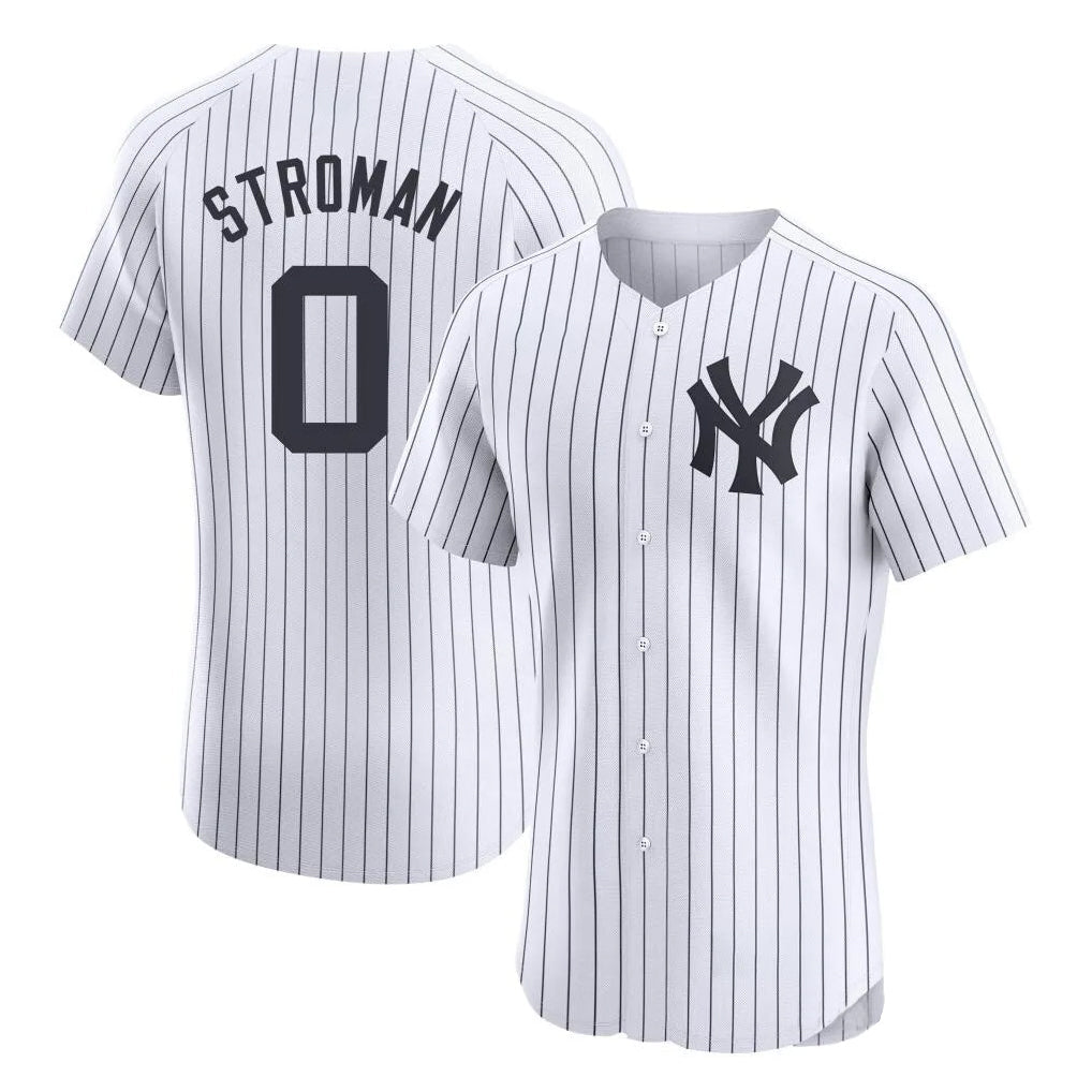 Mdoa NY.Yankees #0 Marcus Stroman Player White Limited Elite Home Stitched Jerseys