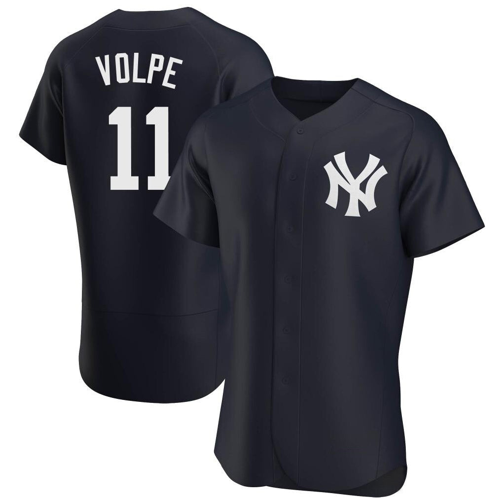 Mdoa NY.Yankees #11 Anthony Volpe Player Navy Limited Elite Home Stitched Jerseys