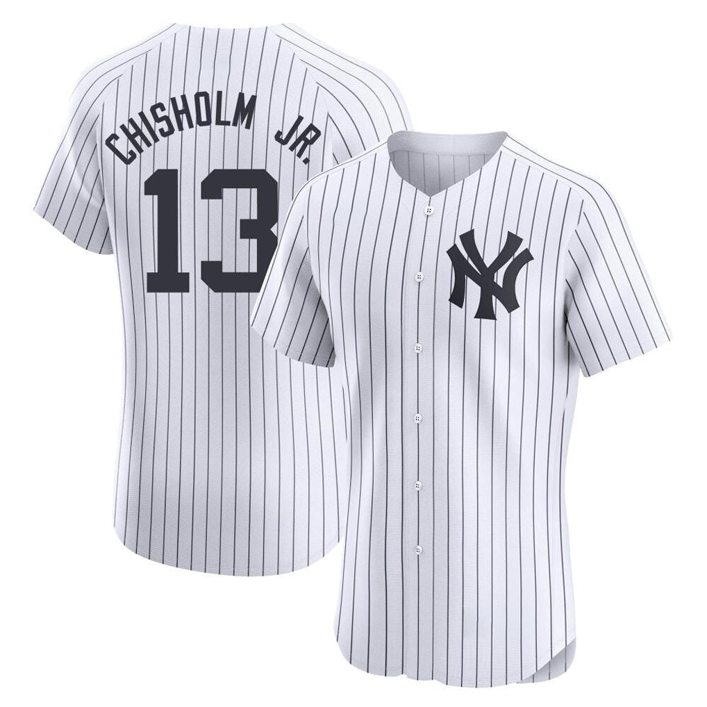 Mdoa NY.Yankees #13 Jazz Chisholm Jr Player White Limited Elite Home Stitched Jerseys