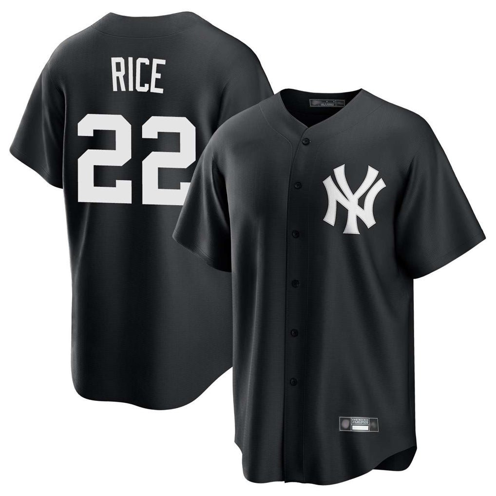 Mdoa NY.Yankees #22 Ben Rice Player Black Game Home Stitched Jerseys