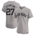 Mdoa NY.Yankees #27 Giancarlo Stanton Player Gray Limited Elite Home Stitched Jerseys