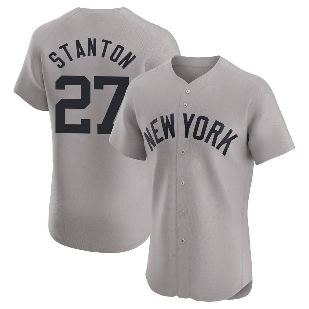 Mdoa NY.Yankees #27 Giancarlo Stanton Player Gray Limited Elite Home Stitched Jerseys